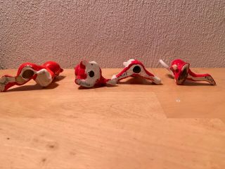 Vintage Christmas Holloween Pixie Elf Red Devil Ceramic Figurines JAPAN 6