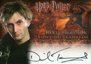 Harry Potter Gof Barty Crouch Jr / David Tennant Autograph Card