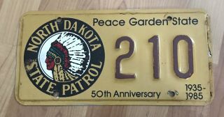 North Dakota Highway Patrol 50th License Plate