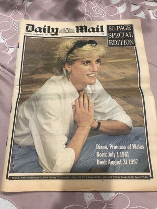Memrobelia,  The Day Princess Diana Died,  The Daily Telegraph And Daly Mail.