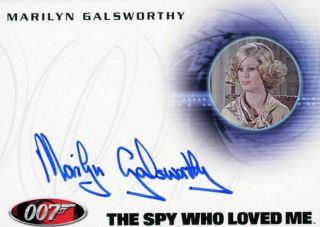 James Bond Mission Logs Marilyn Galsworthy As Assistant Autograph Card A163
