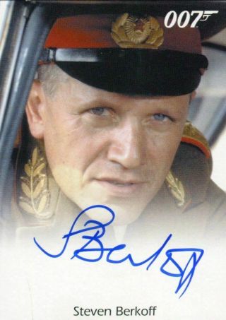 James Bond 50th Anniversary Series Two Steven Berkoff Autograph Card