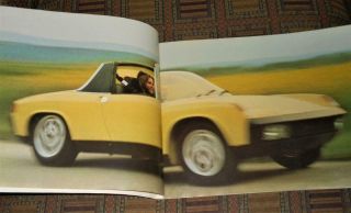 1974 Porsche sales brochure,  2 8x10 Porsche photos,  Carrera brochure 2