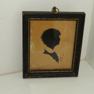 Dai Vernon Hand Cut Silhouette Signed 1929 In Frame
