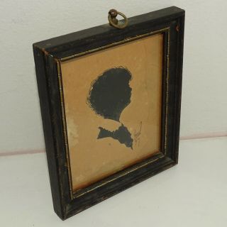 Dai Vernon Hand Cut Silhouette signed 1929 in frame 3