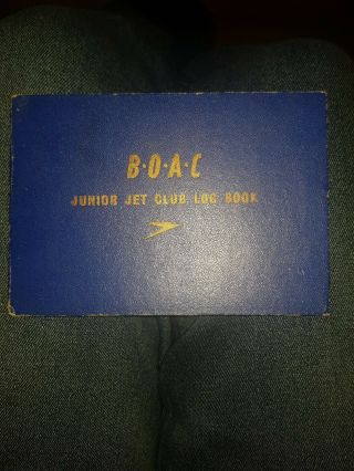 B.  O.  A.  C 1960’s Junior Jet Club Log Book Extremely Rare