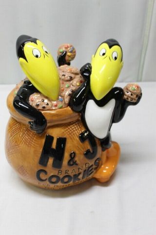Heckle & Jeckle Cookie Jar Star Leeber Limited Edition 1998 797 Of 1000