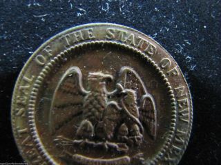 Old Bronze GREAT SEAL of the STATE of MEXICO Medallion 1912 - 1962 50yrs 2
