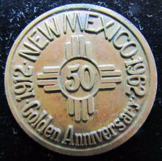 Old Bronze GREAT SEAL of the STATE of MEXICO Medallion 1912 - 1962 50yrs 4