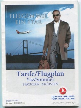 Turkish Airlines Thy Timetable Summer 2009 Tk Seat Maps Turk Hava Yollari