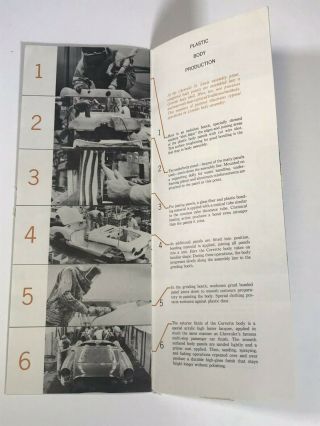 Vtg 1958 Chevrolet Corvette Car Advertising Mail Sales Brochure 4