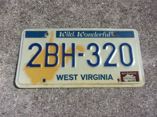 West Virginia 1984 License Plate 2bh - 320