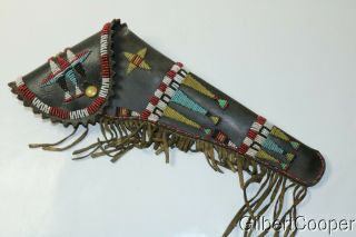 Sioux Beaded Leather Holster