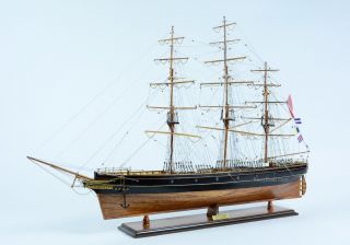 Cutty Sark Clipper Tall Ship Handmade Wooden Ship Model 40 " - No Sails