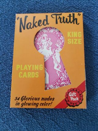 " Naked Truth " King Size Playing Cards 5x7,  54 Nudes In Glorious Color