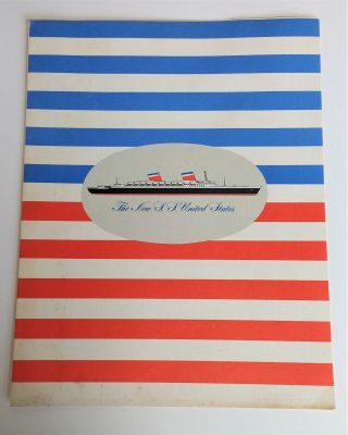 " The S.  S.  United States " - Maiden Voyage Announcement,  1951