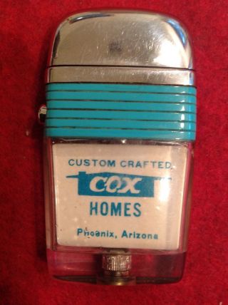Scripto Vu - Lighter Advertising Cox Custom Crafted Homes Phoenix Arizona