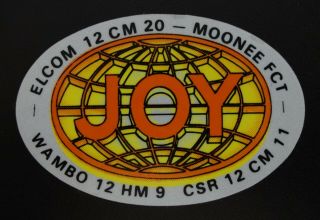 Wambo Moonee Elcom Csr Joy Mining Sticker