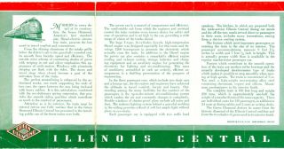 Illinois Central RR brochure,  