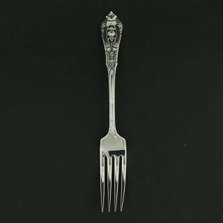 Set of 6 Wallace Dinner Forks - Sterling Silver 1934 Rose Point 7 1/2 
