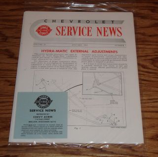 1954 1955 Chevrolet Service News Magazines Complete Year 11 Issue Set 54 Chevy