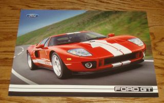 2005 Ford Gt Fact Feature Sales Sheet Brochure 05