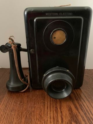 Antique Western Electric Wall Telephone