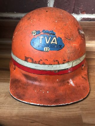 Vintage Tva (tennessee Valley Authority) Helmet 12 Years Safe Worker