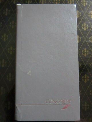 Concorde Notepad,  Pencil Aeroplane British Airways Ba Collectable