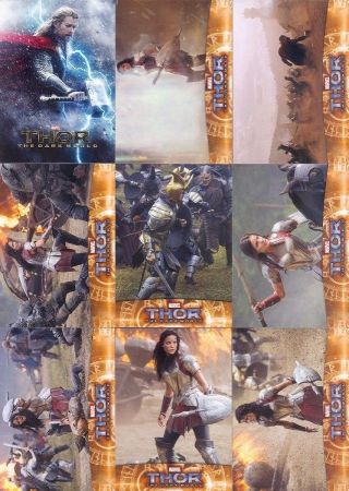 Thor 2 The Dark World Trading Card Set Of 100 Cards