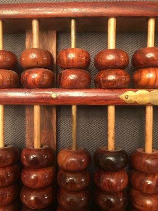 Lotus - Flower Brand Abacus - 11 Wood/ 2 Metal Rods w/ 91 Wood Beads - PRC China 5