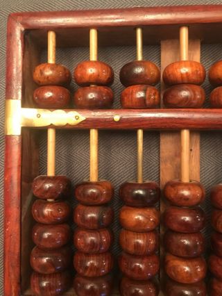 Lotus - Flower Brand Abacus - 11 Wood/ 2 Metal Rods w/ 91 Wood Beads - PRC China 6