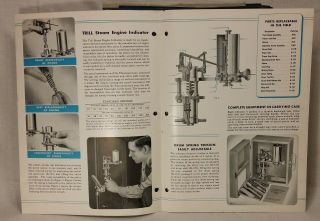 1944 Trill Steam Engine Indicator Blueprint set & brochure Corry Instrument Co. 5