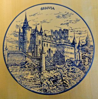 Ceramic Decorative Plate Of Segovia Ceraplat Hand Made In Spain