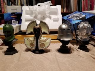 Weta Doctor Who Helmets Set Of Four,  Lord President Borusa Et All Display Items