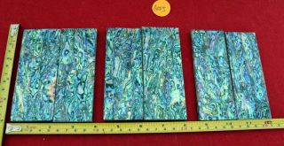 A005 3pairs Abalone Shell Laminate.  25 " Thick For Knife Making Handles Scales