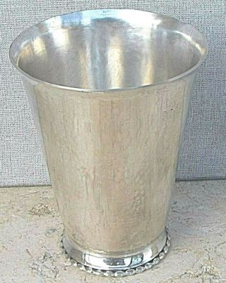 Judaica German Art Deco Silver 800 Kiddush Cup 74gr.  Signed Hand Crafrted