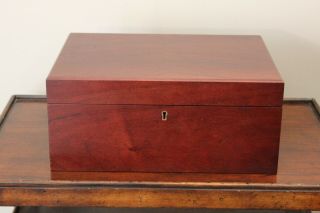 Dunhill Humidor Wood Cigar Box Made In England W/ Key