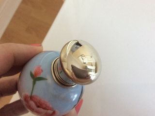 Fine antique porcelain large perfume/scent bottle. 4