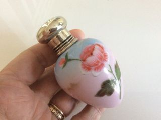 Fine antique porcelain large perfume/scent bottle. 8