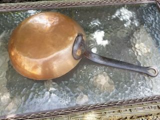 Antique Copper Saute Pan Duparquet York 112 W 22 Street Skillet