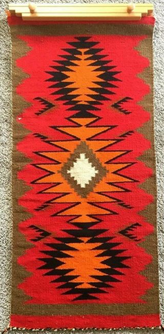 Navajo Germantown Rug Textile Weaving 39  X 18