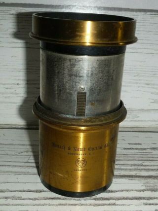 Bausch & Lomb B L Optical Company Telescope Camera Lens Brass 1244853 Petzval 2