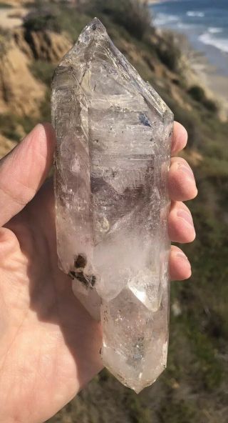 Large Skeletal Quartz Crystal from Namibia,  DT,  Small Enhydros,  Brandberg 3