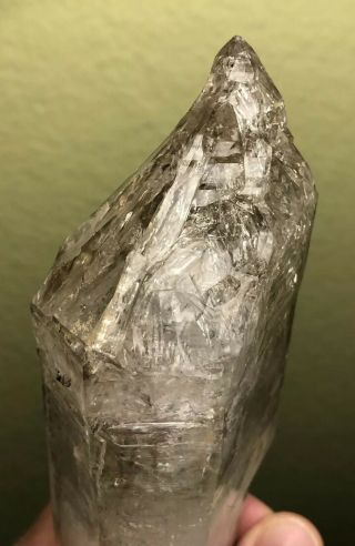 Large Skeletal Quartz Crystal from Namibia,  DT,  Small Enhydros,  Brandberg 5