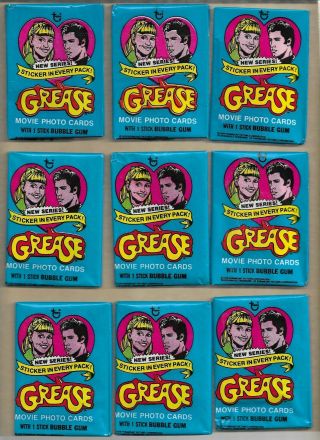 (10) 1978 Topps Grease Wax Packs