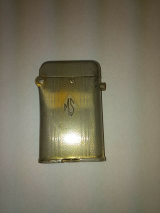 Antique Thorens Lighter Switzerland Fab.  Suisse Locking Push Button Open - Rare
