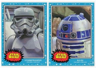 2019 Topps Living Set Star Wars Week 2 Bundle Cards 3 - 4 R2d2 And Stormtrooper