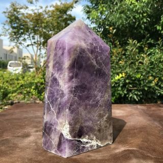 4720g Natural Amethyst Crystal Obelisk Quartz Wand Point Healing 2