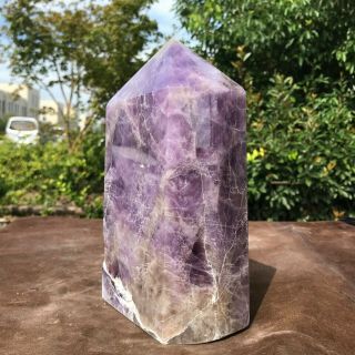 4720g Natural Amethyst Crystal Obelisk Quartz Wand Point Healing 4
